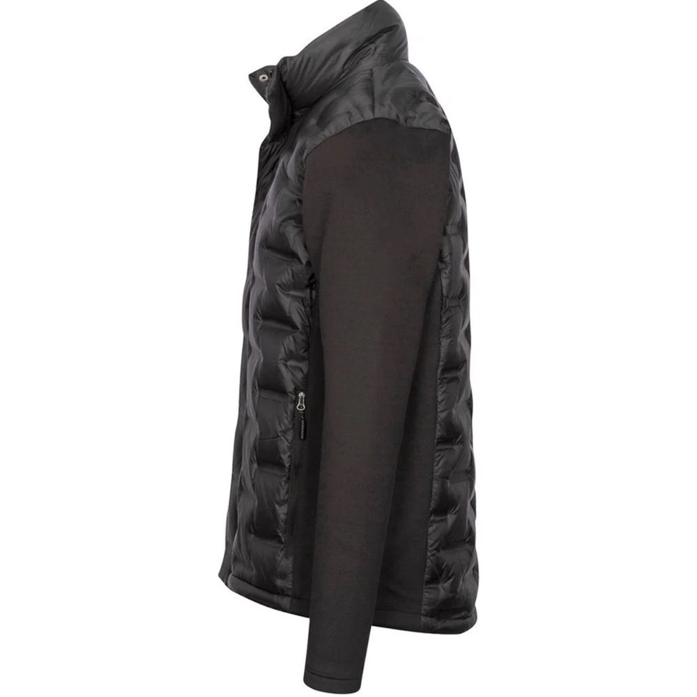 Fossa Apparel Hybrid Down Men Jacket Size S Black Lightweight Puffer New - Picture 15 of 16